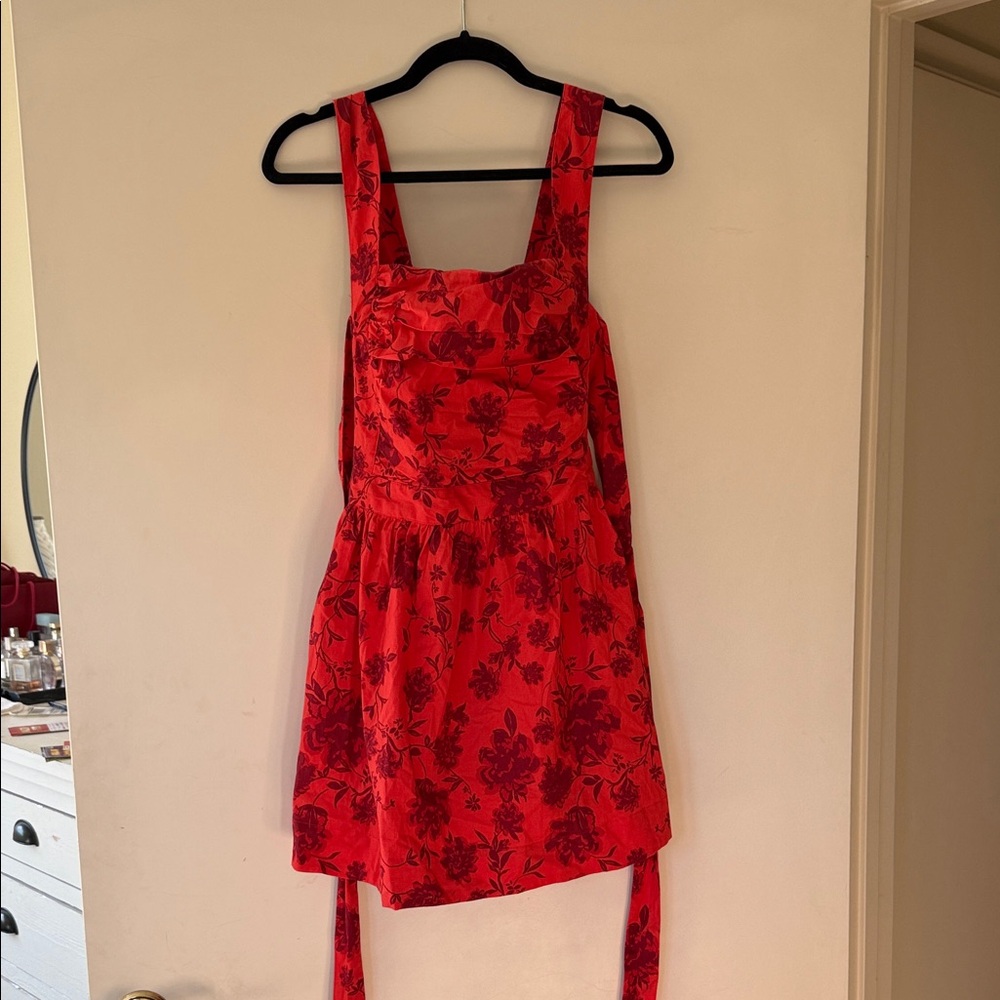 Floral Red Dress Free People